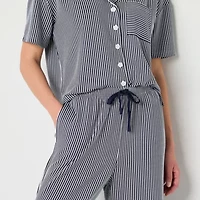 Liz Claiborne Womens Short Sleeve 2-pc. Pajama Sets