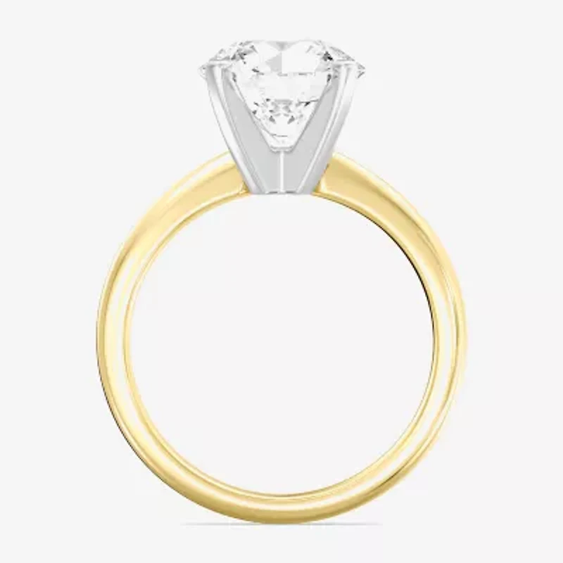 3 CT. Round Lab-Grown (G / VS2) Diamond Solitaire Engagement Ring 14K Gold