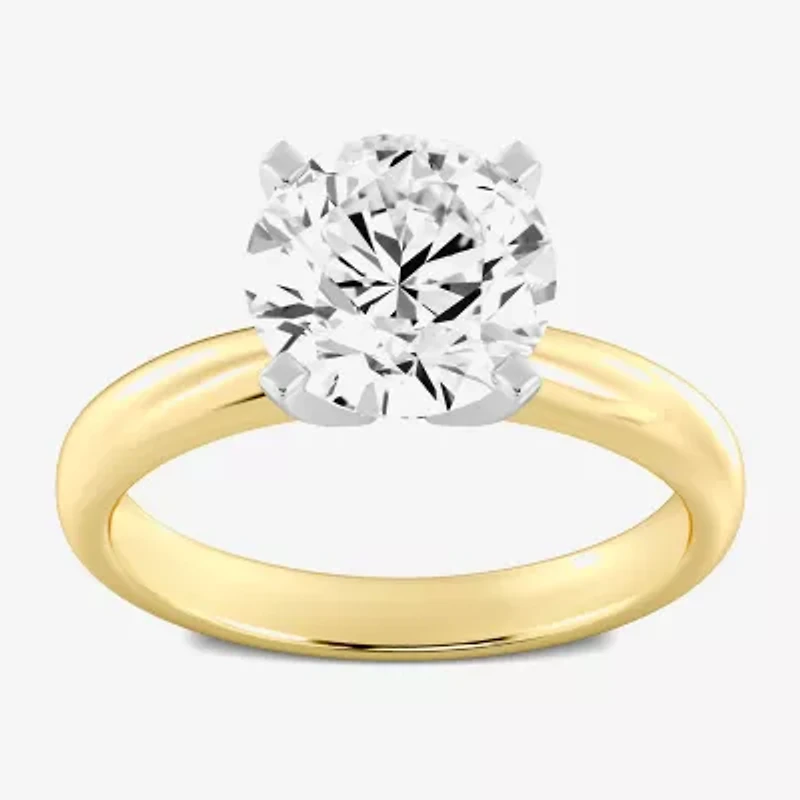 3 CT. Round Lab-Grown (G / VS2) Diamond Solitaire Engagement Ring 14K Gold