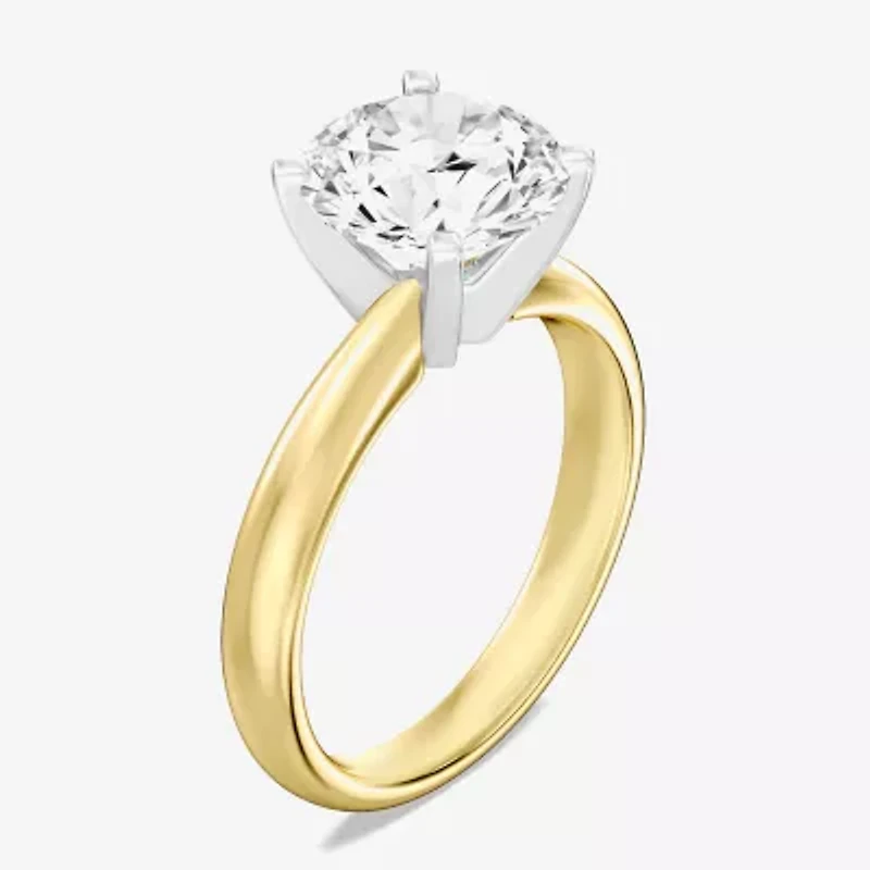 3 CT. Round Lab-Grown (G / VS2) Diamond Solitaire Engagement Ring 14K Gold