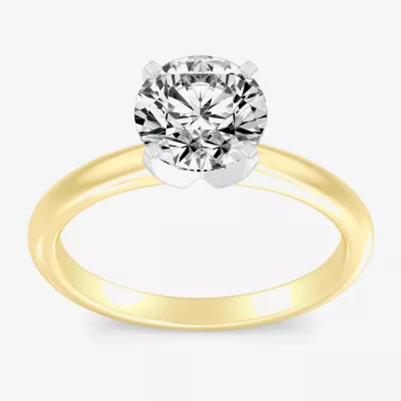 2 CT. Round Lab-Grown (G / SI2) Diamond Solitaire Engagement Ring 14K Gold