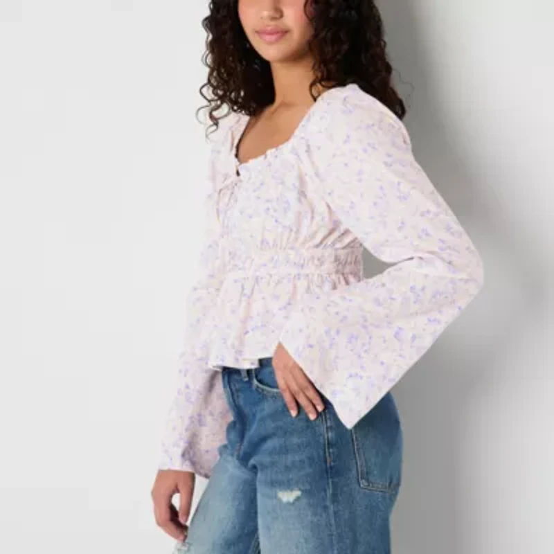 Arizona Juniors Long Sleeve Blouse