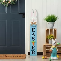 Glitzhome 42in Wooden Welcome Easter Porch Sign