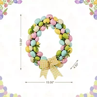 Glitzhome 18in Egg Shaped Eggs Easter Tabletop Decor