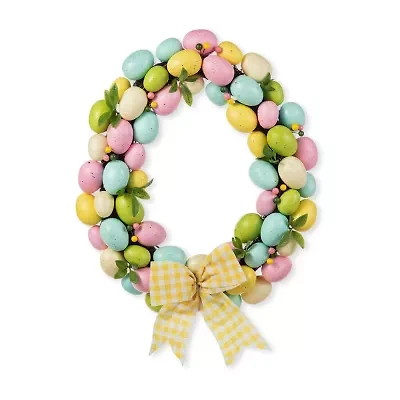 Glitzhome 18in Egg Shaped Eggs Easter Tabletop Decor