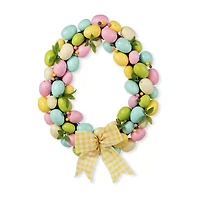 Glitzhome 18in Egg Shaped Eggs Easter Tabletop Decor