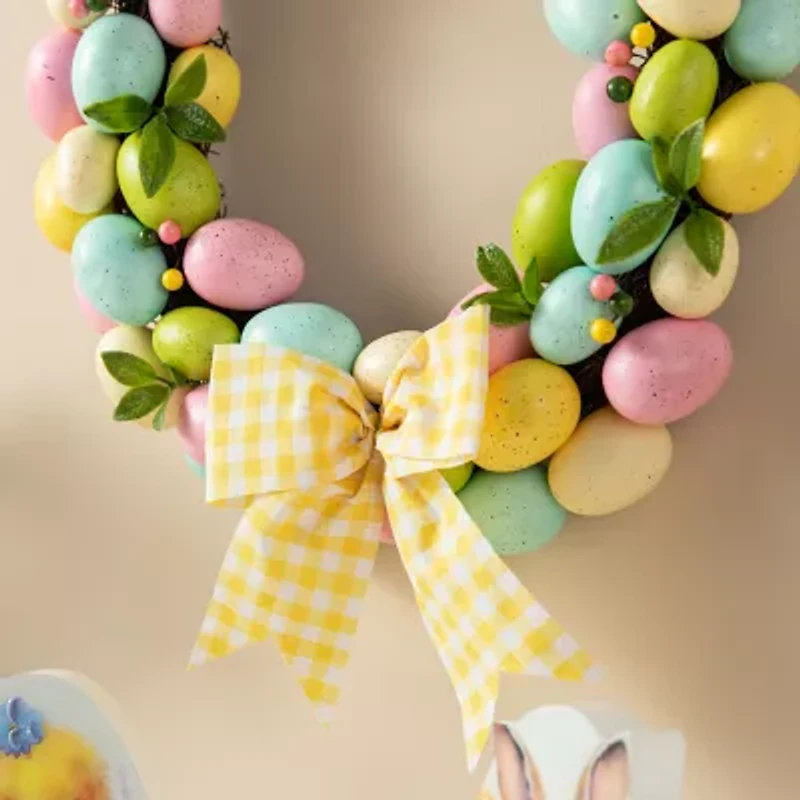 Glitzhome 18in Egg Shaped Eggs Easter Tabletop Decor