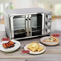 MegaChef 25 Quart French Door Multi-Function Oven