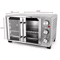 MegaChef 25 Quart French Door Multi-Function Oven