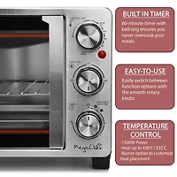 MegaChef 25 Quart French Door Multi-Function Oven