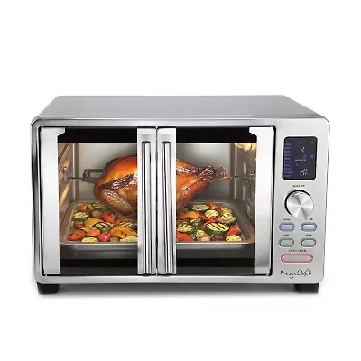 MegaChef 25 Quart French Door Digital Multi-Function Oven with Rotisserie