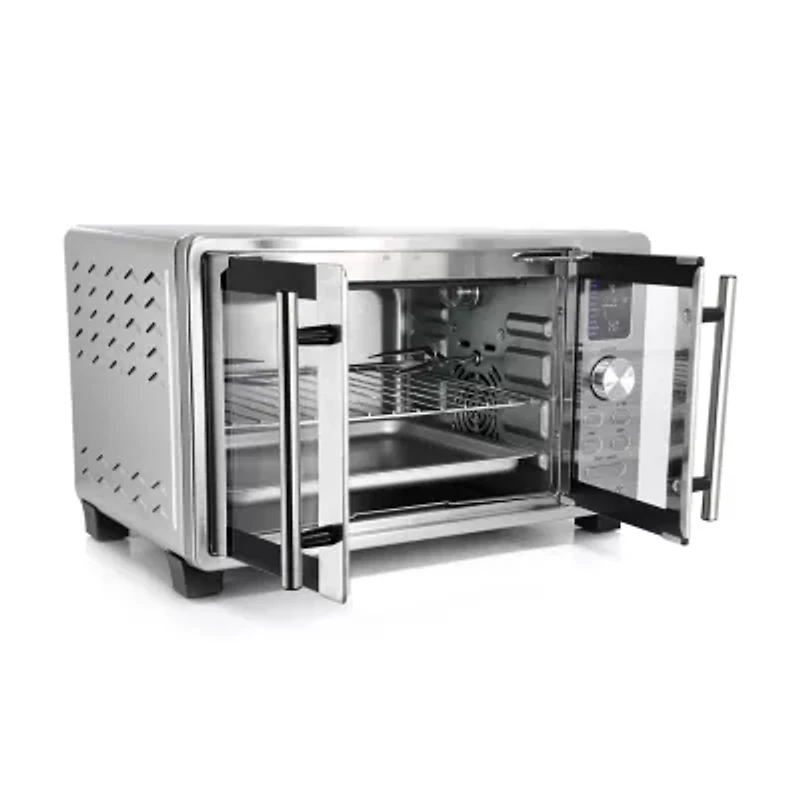 MegaChef 25 Quart French Door Digital Multi-Function Oven with Rotisserie