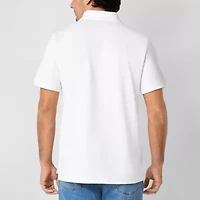 St. John's Bay Essential Striped Oxford Mens Classic Fit Short Sleeve Polo Shirt