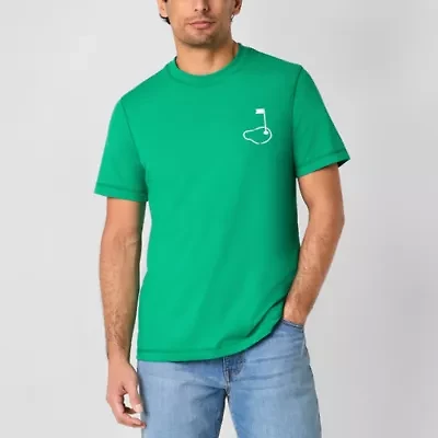 St. John's Bay Mens Crew Neck Short Sleeve Classic Fit Graphic T-Shirt