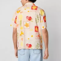 Arizona Mens Short Sleeve Button-Down Shirt