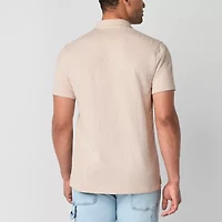 mutual weave Mens Regular Fit Short Sleeve Polo Shirt