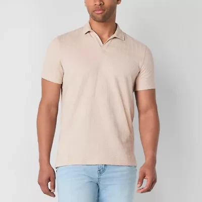 mutual weave Mens Regular Fit Short Sleeve Polo Shirt