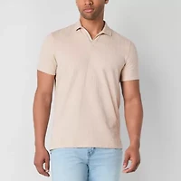 mutual weave Mens Regular Fit Short Sleeve Polo Shirt