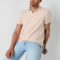 mutual weave Mens Regular Fit Short Sleeve Polo Shirt