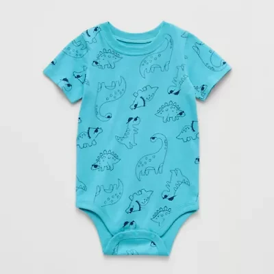 Okie Dokie Baby Boys Crew Neck Short Sleeve Bodysuit
