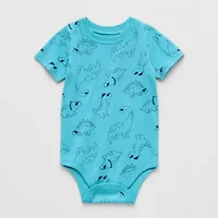 Okie Dokie Baby Boys Crew Neck Short Sleeve Bodysuit