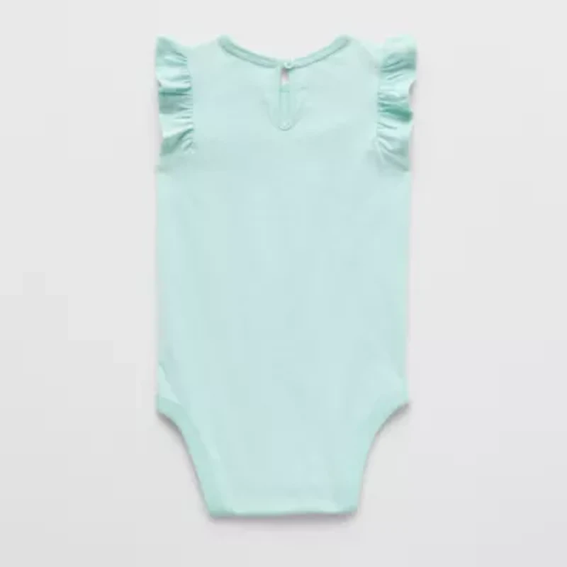 Okie Dokie Baby Girls Round Neck Bodysuit