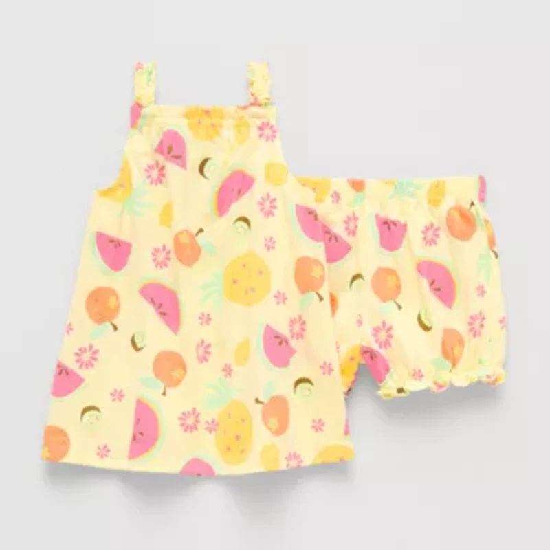 Okie Dokie Baby Girls 2-pc. Dress Set