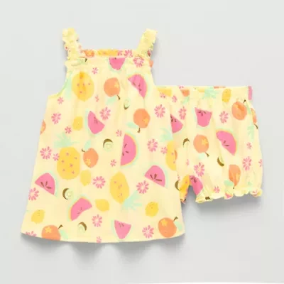 Okie Dokie Baby Girls 2-pc. Dress Set