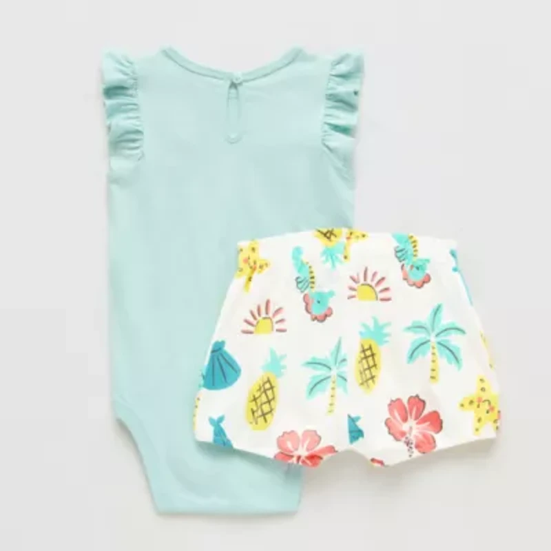 Okie Dokie Baby Girls 2-pc. Short Set