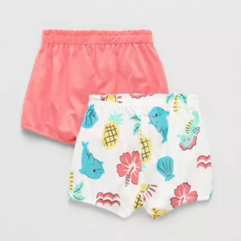 Okie Dokie Baby Girls 2-pc. Pull-On Short