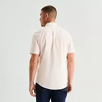 U.S. Polo Assn. Mens Short Sleeve Classic Fit Embroidered Button-Down Shirt