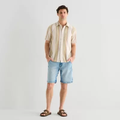 mutual weave Mens 11" 1 Pair Denim Short