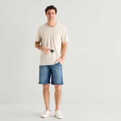 mutual weave Mens 11" 1 Pair Denim Short