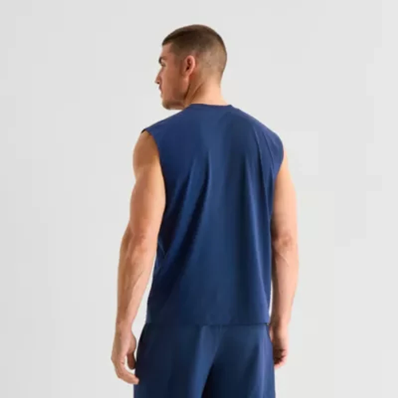 Xersion Mens Crew Neck Sleeveless Muscle T-Shirt