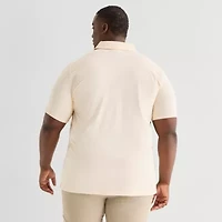 Shaquille O'Neal XLG™ Active Piped Big and Tall Mens Short Sleeve Polo Shirt