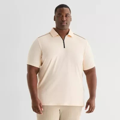 Shaquille O'Neal XLG™ Active Piped Big and Tall Mens Short Sleeve Polo Shirt