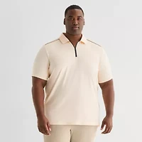 Shaquille O'Neal XLG™ Active Piped Big and Tall Mens Short Sleeve Polo Shirt