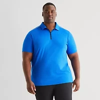 Shaquille O'Neal XLG™ Active Piped Big and Tall Mens Short Sleeve Polo Shirt
