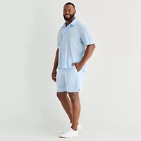 Shaquille O'Neal XLG™ Active Taped Mens 8" Big and Tall Moisture Wicking Workout Shorts