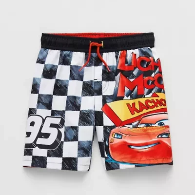 Disney Collection Little & Big Kid Boys Cars Swim Trunks
