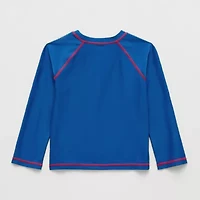 Disney Collection Little & Big Kid Boys Spiderman Rash Guard