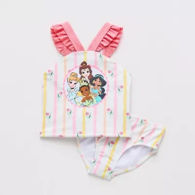 Disney Collection Little & Big Kid Girls Princess 2-pc. Tankini Set
