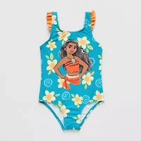 Disney Collection Little & Big Kid Girls Moana One Piece Swimsuit