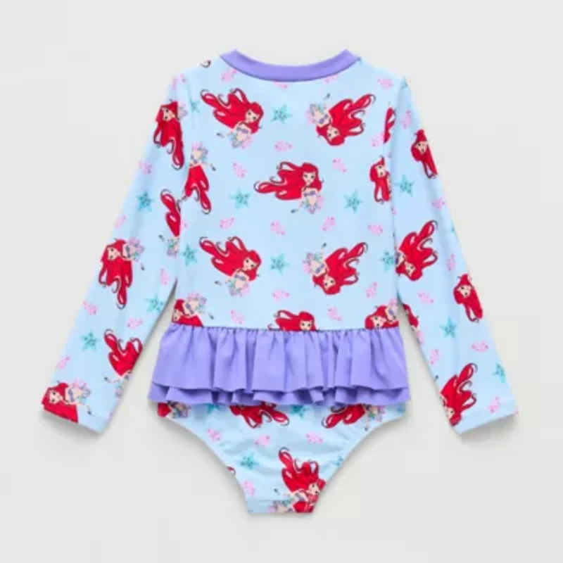 Disney Collection Little & Big Kid Girls The Mermaid One Piece Swimsuit