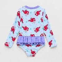 Disney Collection Little & Big Kid Girls The Mermaid One Piece Swimsuit