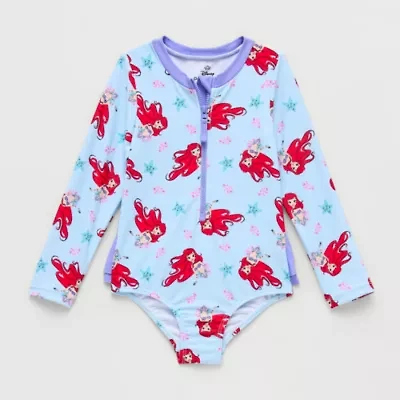 Disney Collection Little & Big Kid Girls The Mermaid One Piece Swimsuit