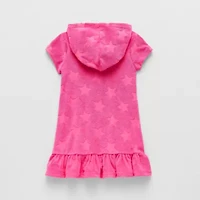 Disney Collection Little & Big Kid Girls Minnie Mouse Knit Dress Swimsuit Cover-Up