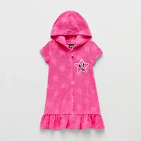 Disney Collection Little & Big Kid Girls Minnie Mouse Knit Dress Swimsuit Cover-Up