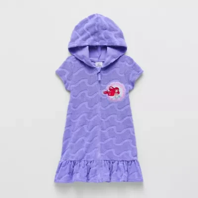 Disney Collection Little & Big Kid Girls Princess The Mermaid Knit Dress Swimsuit Cover-Up
