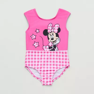 Disney Collection Little & Big Kid Girls Minnie Mouse One Piece Swimsuit